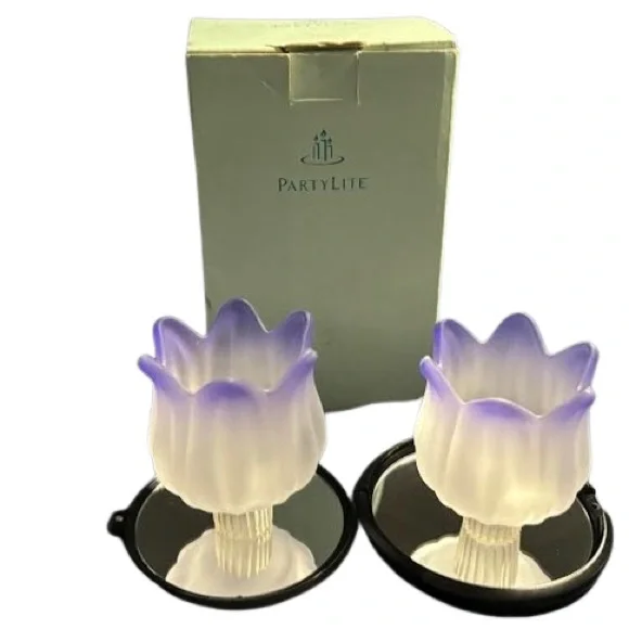 Party Lite Purple Tulip Pegutes - Picture 6 of 13